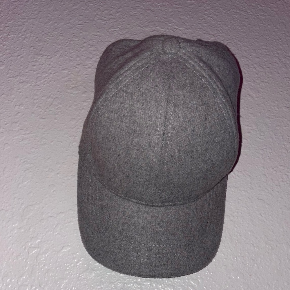 Gray Wool Baseball Cap